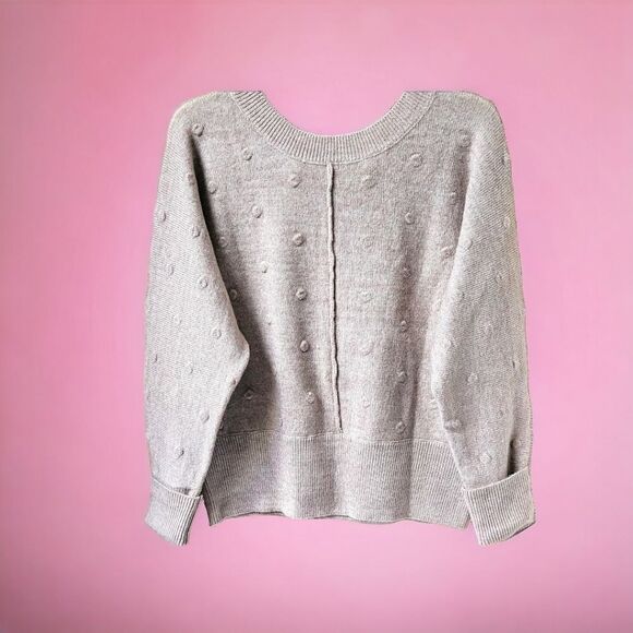 NWT WILLIAM RAST Women's V- Neck Dotted Light Pink Sweater - Picture 6 of 15